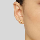 FERRAGAMO Gancini Earrings In Gold Collar Small 760120