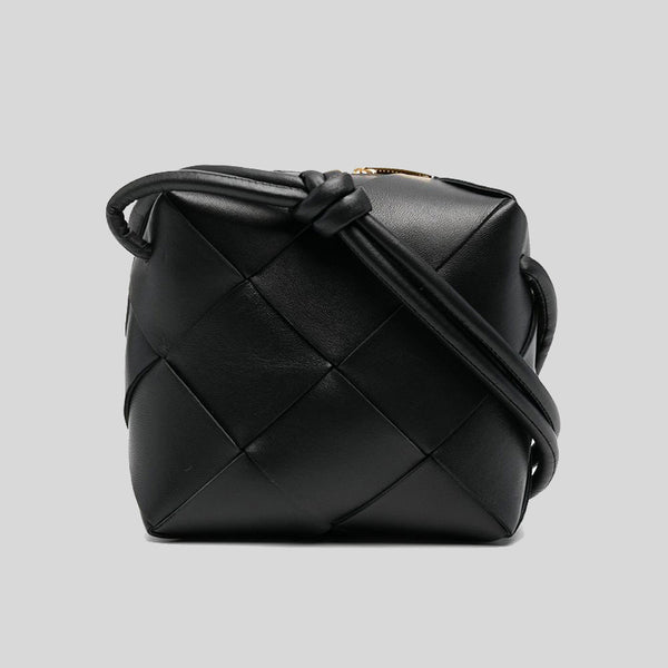 BOTTEGA VENETA Mini Cassette Camera Bag Black 701915 lussocitta lusso citta