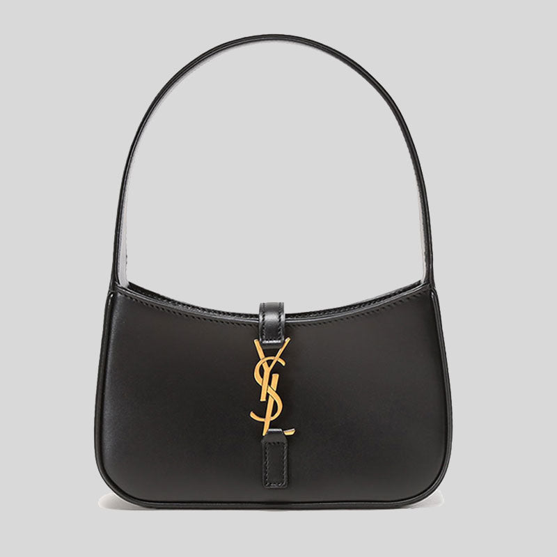 SAINT LAURENT YSL Mini Le 5 A 7 In Leather Bag Black 710318