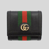 GUCCI Ophidia Leather Bifold Wallet Black 719887