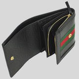 GUCCI Ophidia Leather Bifold Wallet Black 719887