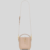 SAINT LAURENT YSL LE 37 Mini Bucket Bag In Shiny Leather Dark Beige 7658702R20W2