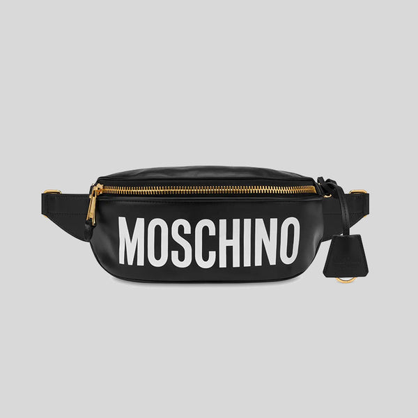 MOSCHINO Leather Belt Bag Black A7712