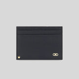 FERRAGAMO Men's Credit Card Holder With ID Slot Black 775660 lussocitta lusso citta