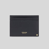 FERRAGAMO Men's Credit Card Holder With ID Slot Black 775660