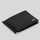 FERRAGAMO Gancini Men's Wallet With Money Clip Black 776473