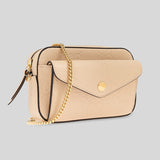 GUCCI Gilbert Calf Mini Crossbody Bag Beige 781554