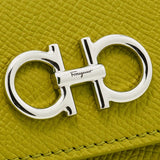 FERRAGAMO Gancini Card Holder Lemongrass 785212