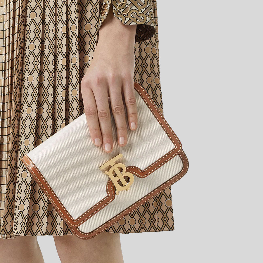 Burberry Handbags Gold Olympia Chain Leather Handbag