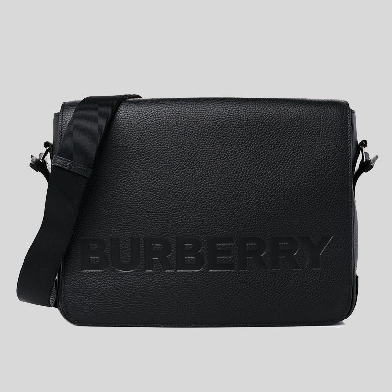 BURBERRY Bruno Men's Leather Crossbody Bag Black 80507621