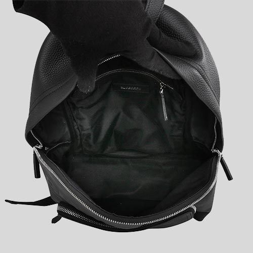 Burberry Abbeydale Unisex Leather Logo Backpack Black 80507631