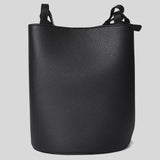 BURBERRY Small Lorne Leather Bucket Bag Black 80528511