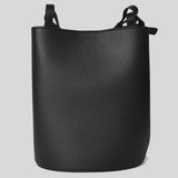 Burberry Small Lorne Leather Bucket Bag Black 80528511