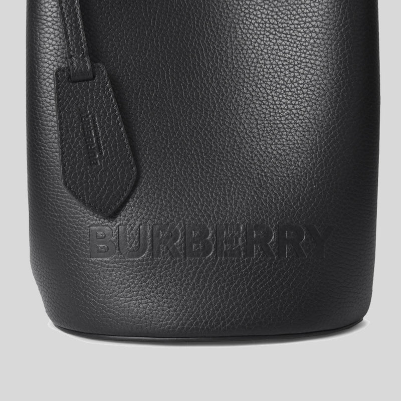 Burberry Small Lorne Leather Bucket Bag Black 80528511