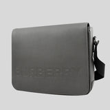 Burberry Bruno Men's Leather Crossbody Bag Grey 80528721