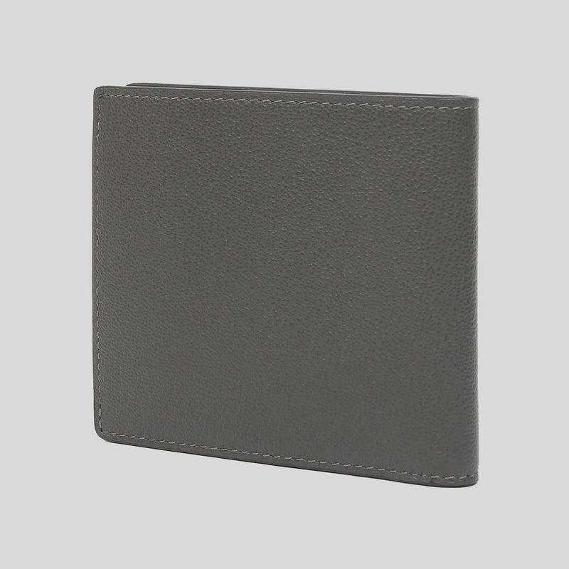 BURBERRY Embossed Logo Leather International Bifold Wallet In Charcoal Grey 80528821