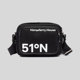 Burberry Unisex Black Horseferry Paddy Nylon Crossbody Bag Black 80648651 lussocitta lusso citta