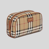 Burberry Small Check Travel Pouch Archive Beige 80671591