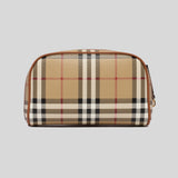 Burberry Small Check Travel Pouch Archive Beige 80671591