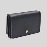 BURBERRY Women's Lark TB Hardware Grainy Small Trifold Wallet Black 8074204