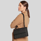 TORY BURCH Fleming Matte Convertible Shoulder Bag Black 82559