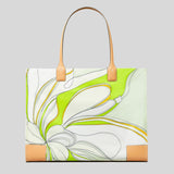TORY BURCH Ella Tulip Printed Tote Bag Green Multi 88237
