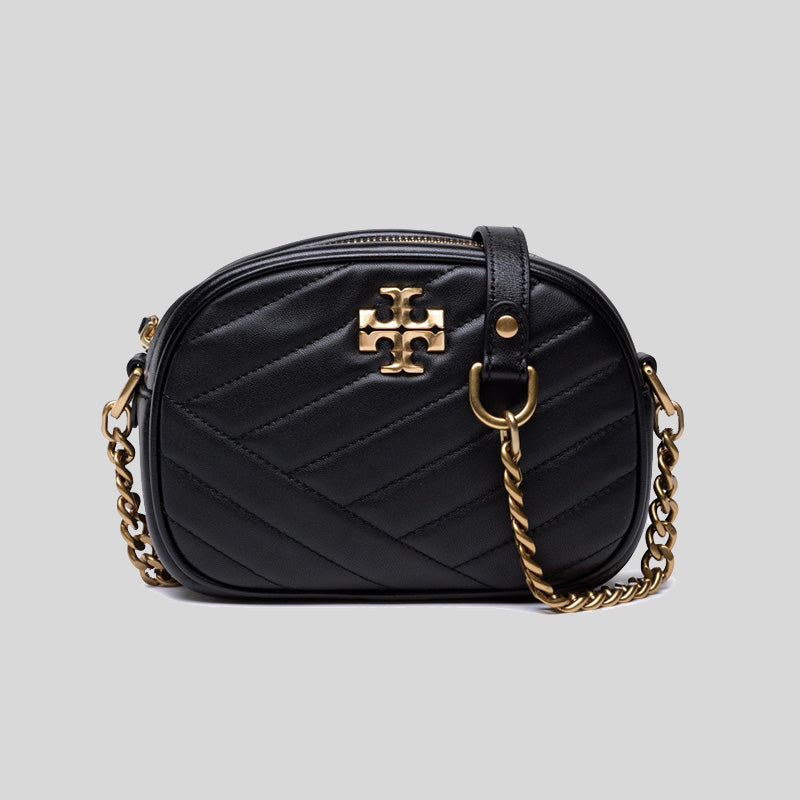 TORY BURCH Kira Chevron Camera Bag Black 152353