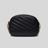 TORY BURCH Kira Chevron Camera Bag Black 90450