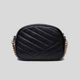 TORY BURCH Kira Chevron Camera Bag Black 152353