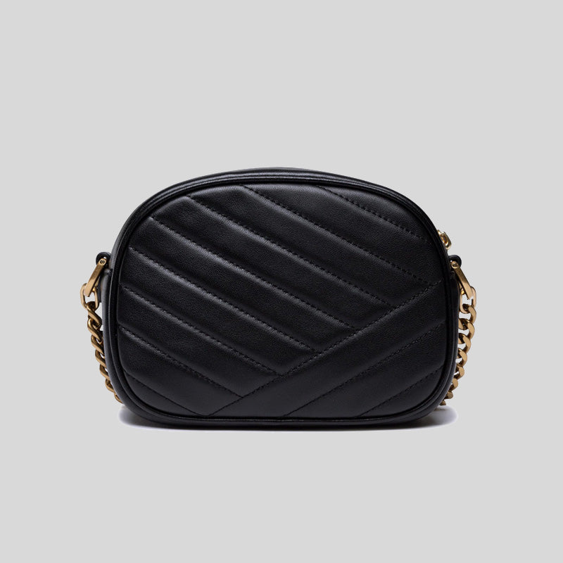 Tory Burch Kira Chevron Camera Bag Black 90450