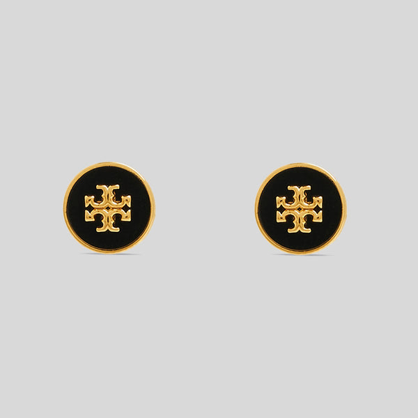 TORY BURCH Kira Enamel Stud Earring Black 90547