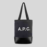 A.P.C Axel Small Unisex Tote Bag Black COGZEM61568LZZ lussocitta lusso citta