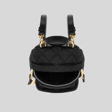 MOSCHINO Quilted Logo-Plaque Mini backpack/Crossbody Bag B7609