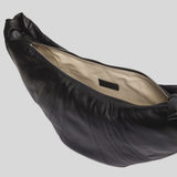 LEMAIRE Medium Croissant Bag Soft Grained Leather Black BG0001LL0018