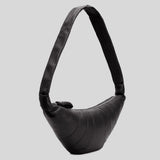 LEMAIRE Medium Croissant Bag Soft Grained Leather Black BG0001LL0018