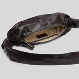LEMAIRE Small Soft Croissant Bag Paper Leather Dark Chocolate BG0092LL0028