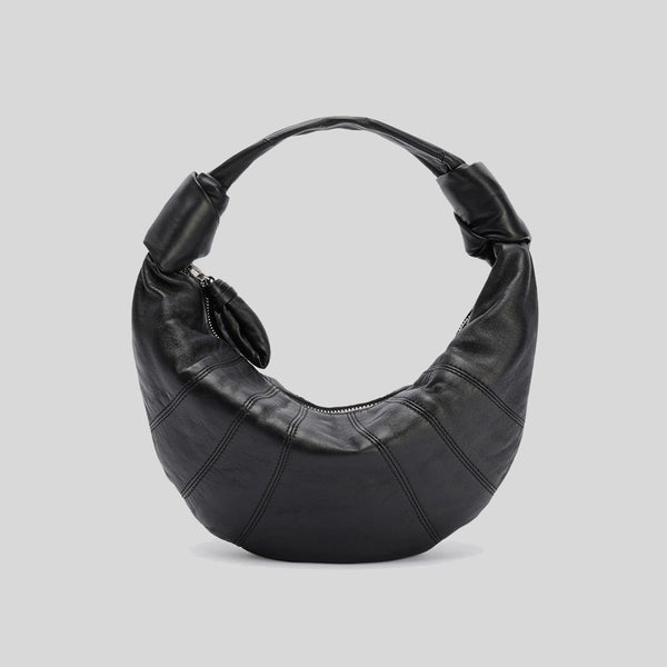 LEMAIRE Mini Fortune Croissant Bag Black BG0125LL095 lussocitta lusso citta