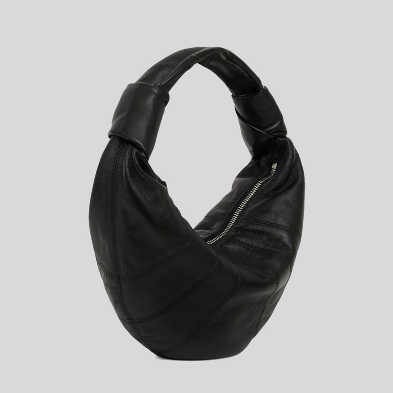 LEMAIRE Mini Fortune Croissant Bag Soft Nappa Leather Black BG0125LL095