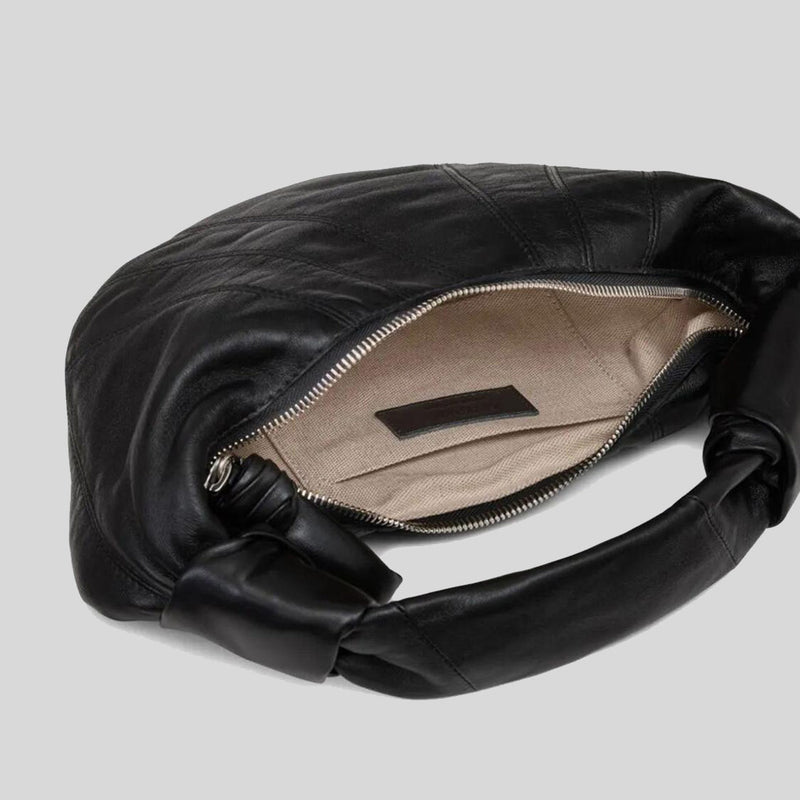 LEMAIRE Mini Fortune Croissant Bag Soft Nappa Leather Black BG0125LL095