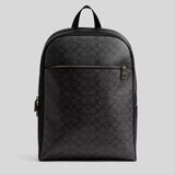 COACH Owen Backpack In Signature Canvas Charcoal Black CAJ90