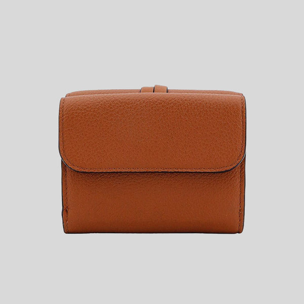 CHLOE Alphabet Small Trifold Wallet Tan CHC21WP945F57