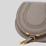 CHLOE Marcie Small Saddle Bag Cashmere Grey CHC22AS680I31