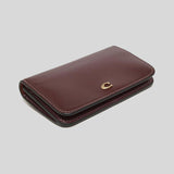 COACH Slim Card Case Wine C4818