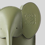 LOEWE Elephant Pocket In Classic Calfskin Avocado Green C623B02X04