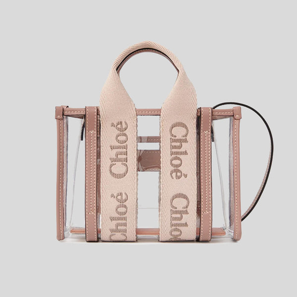 CHLOE Mini Woody Tote Bag In Jelly Blushy Beige CH25UP237P7026Y Lussocitta lusso citta