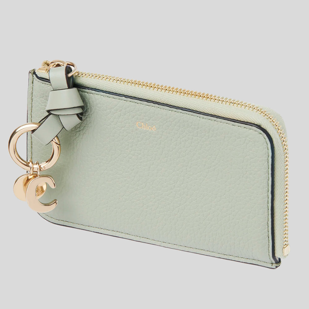 Chloé AlphabetCompactWalletCHC22WP765F57 CHLOE Alphabet Mini Trifold Wallet Black CHC21WP946F57