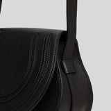 CHLOE Marcie Small Saddle Bag Black CHC22AS680I31