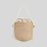 CHLOE Small Woody Basket In Natural Fibers Light Eucalyptus CHC23AS381L1838A