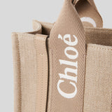 CHLOE Small Woody Tote Bag Boyish Brown CHC23AS397L1720E
