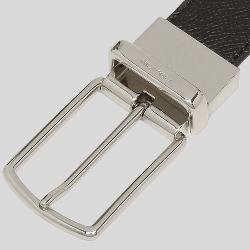 Coach Modern Harness Cut-To-Size Reversible Crossgrain Leather Belt Black F59116